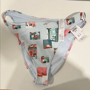 Abercrombie Mid Rise High-Leg Moderate Bikini Bottom